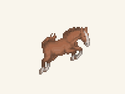 Running horse